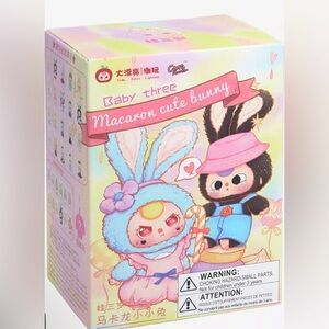Baby Three Macaron 🐰 Blind Box Plush Bag Pendant/ keychain/bag charm✨SEALED✨